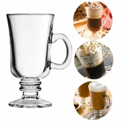 Jogo De Caneca Café Capuccino Kit Com 3 Peças de 120ml Xícaras de Vidro Real Taça Café Expresso Dolce Gusto Irish Coffe Nexpresso Pequena 120ml Ingá - comprar online