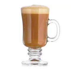 Jogo De Caneca Café Capuccino Kit Com 3 Peças de 120ml Xícaras de Vidro Real Taça Café Expresso Dolce Gusto Irish Coffe Nexpresso Pequena 120ml Ingá - Donna Casa