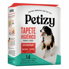 Tapete Higiênico Para Cães Kit de Tapetes Descartável Para Pets Cachorro e Gato Pacote Com 14 Unidades De Tapete Higiênico Grande 60 x 60 cm Petizy - comprar online