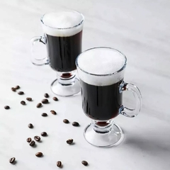 Jogo De Caneca Café Capuccino Kit Com 3 Peças de 120ml Xícaras de Vidro Real Taça Café Expresso Dolce Gusto Irish Coffe Nexpresso Pequena 120ml Ingá - comprar online