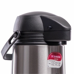 Garrafa Térmica de Mesa Aço Inox com Ampola de Vidro 1,90 Litros Térmica Expressar Para Água Quente e Fria Chimarrão Café e Tereré Térmica Expressar Sanremo - Donna Casa