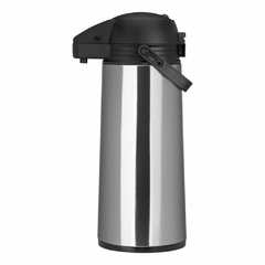 Garrafa Térmica de Mesa Aço Inox com Ampola de Vidro 1,90 Litros Térmica Expressar Para Água Quente e Fria Chimarrão Café e Tereré Térmica Expressar Sanremo