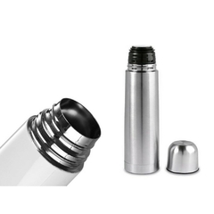 Imagem do Garrafa Térmica de Aço Inox 1 Litro Inquebrável Squeeze Isotérmica Para Café Água Quente e Bebidas Geladas Camping Academia Vaccum Flask Ingá