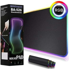 Mouse Pad Gamer Iluminado Led Rgb 7 Cores Tamanho Grande Profissional 80 x 30 cm BA526 Briwax - loja online