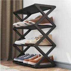 Sapateira 8 Pares Organizador Multiuso de Calçados 4 Andares Rack Organizador Desmontável de Tênis e Chinelos Prática Top House - comprar online