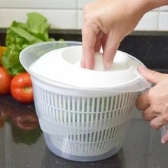 Centrífuga Seca Salada Manual Grande 4 Litros Secadora de Verduras Saladas e Folhas Prática Fácil de Usar Plasútil - comprar online
