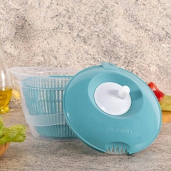 Centrífuga Seca Salada Manual Grande 4 Litros Secadora de Verduras Saladas e Folhas Prática Fácil de Usar Plasútil - loja online