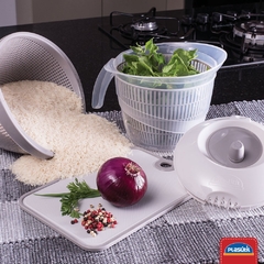 Centrífuga Seca Salada Manual Grande 4 Litros Secadora de Verduras Saladas e Folhas Prática Fácil de Usar Plasútil na internet