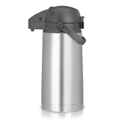 Garrafa Térmica de Mesa Inquebrável 100% Aço Inox Térmica Expressar 1,9 Litros Água Quente/Fria Café e Chimarrão Térmica Resistente Não Quebra Sanremo