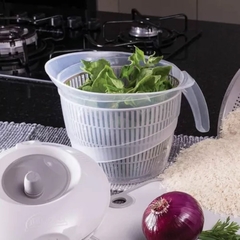 Centrífuga Secadora De Salada Manual Tamanho Grande 4 Litros Secadora de Verduras Centríguda Para Saladas e FolhasPrática E Fácil de Usar Plasútil - comprar online