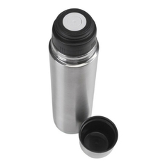 Garrafa Térmica de Aço Inox 1 Litro Inquebrável Squeeze Isotérmica Para Café Água Quente e Bebidas Geladas Camping Academia Vaccum Flask Ingá - Donna Casa