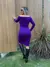 VESTIDO INVERNO MIDI OMBRO A OMBRO VIOLETA - comprar online