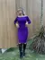 VESTIDO INVERNO MIDI OMBRO A OMBRO VIOLETA