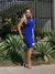 VESTIDO MIDI COM GOLA AZUL BIC