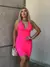 VESTIDO CANELADO NOZINHO PINK NEON