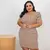 VESTIDO PLUS SIZE CANELADO PRINCESA PDP - All Ways - Loja virtual de Moda Feminina