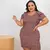 VESTIDO PLUS SIZE CANELADO PRINCESA PDP - comprar online