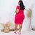 VESTIDO PLUS SIZE CANELADO PRINCESA PINK - comprar online