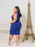 VESTIDO PLUS SIZE CANELADO REGATA AZUL BIC - comprar online