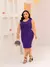 VESTIDO PLUS SIZE CANELADO REGATA VIOLETA