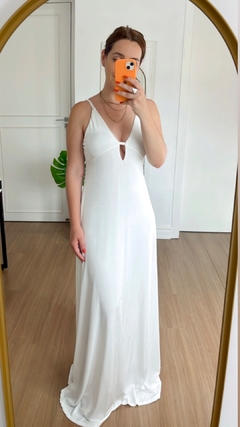 Vestido longo branco