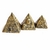 Trio Pirâmides Dourado - comprar online