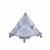 Pirâmide de Vidro Base Prata - M - comprar online