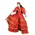 Cigana de Cerâmica com a roupa Vermelha