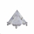 Pirâmide de Vidro Base Prata - P - comprar online