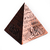 Pirâmide Metálica Bronze 11cm