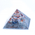 Orgonite Pirâmide da Amplitude - Pedras Coloridas 4cm