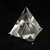 Pirâmide de Vidro Base Prata - G - loja online