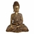 Buda Sentado Meditando Dourado