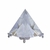 Pirâmide de Vidro Base Prata - G - comprar online