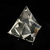 Pirâmide de Vidro Base Prata - G - Mandala Esotérica Atacado Nova Versão