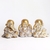 Trio Budas da Fortuna Dourado - comprar online
