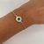 Pulseira com pingente de olho grego - comprar online