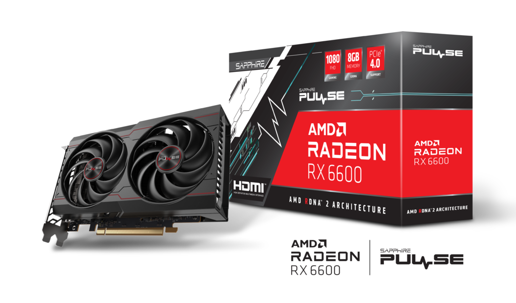 VGA SAPPHIRE PULSE RADEON RX 6600 GAMING 8GB GDDR6