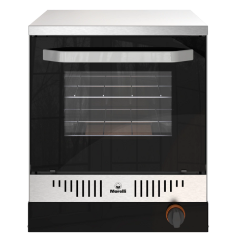 Horno Pizzero Morelli Trento 550 3 Moldes Puerta Vidrio