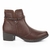 Bota Mississpi Feminina Cano Curto Salto Bloco Marrom 853