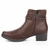 Bota Mississpi Feminina Cano Curto Salto Bloco Marrom 853 - comprar online