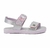 Sandalia Infantil Klin Menina Prata/Lavanda 42104 - Unicalce