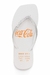 Chinelo Coca Cola Alma Square Branco 4387 - loja online