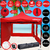 Gazebo 3x3 Puerta Plegable Impermeable Bolso Estacas Sogas Rojo en internet