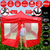 Gazebo 3x3 Puerta Plegable Impermeable Bolso Estacas Sogas Rojo - tienda online