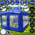 Gazebo 3x3 Puerta Plegable Impermeable Bolso Estacas Sogas azul - tienda online