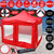 Imagen de Gazebo 3x3 Puerta Plegable Impermeable Bolso Estacas Sogas Rojo