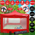 Gazebo 3x3 Puerta Plegable Impermeable Bolso Estacas Sogas Rojo