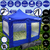 Gazebo 3x3 Puerta Plegable Impermeable Bolso Estacas Sogas azul - comprar online