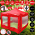 Gazebo 3x3 Puerta Plegable Impermeable Bolso Estacas Sogas Rojo en internet